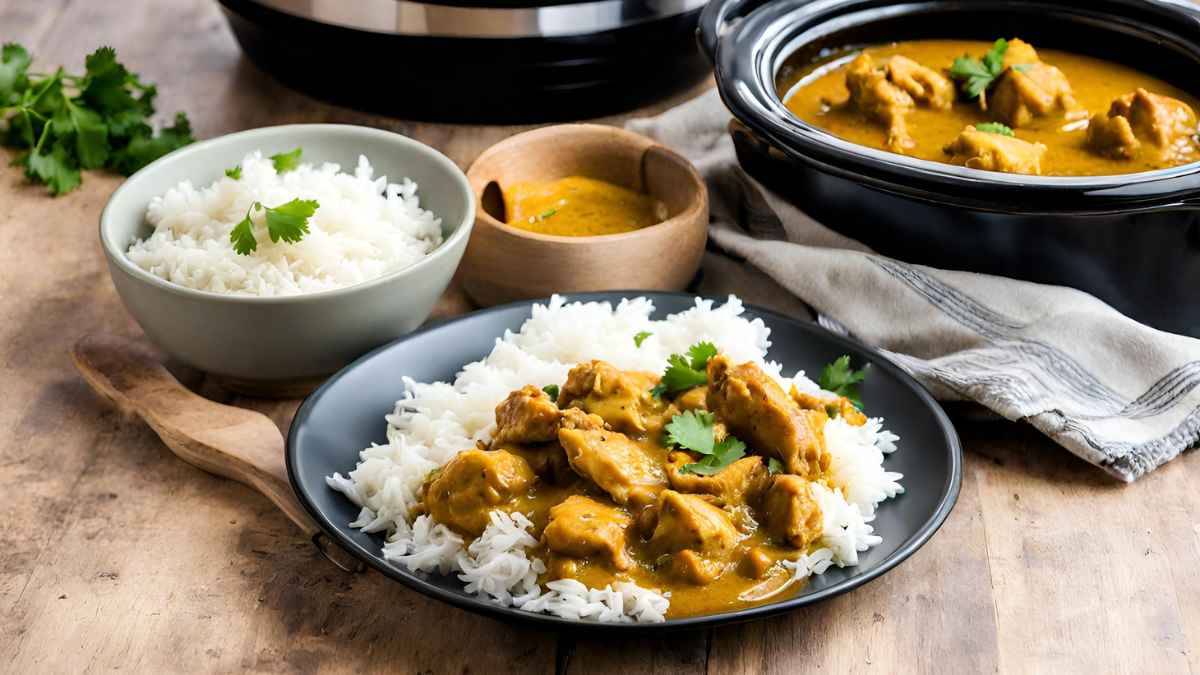 hacer pollo al curry en olla crock pot