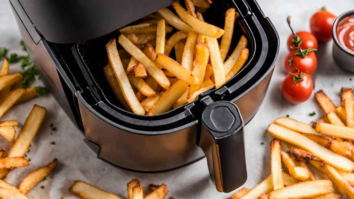 como hacer patatas fritas congeladas en freidora de aire